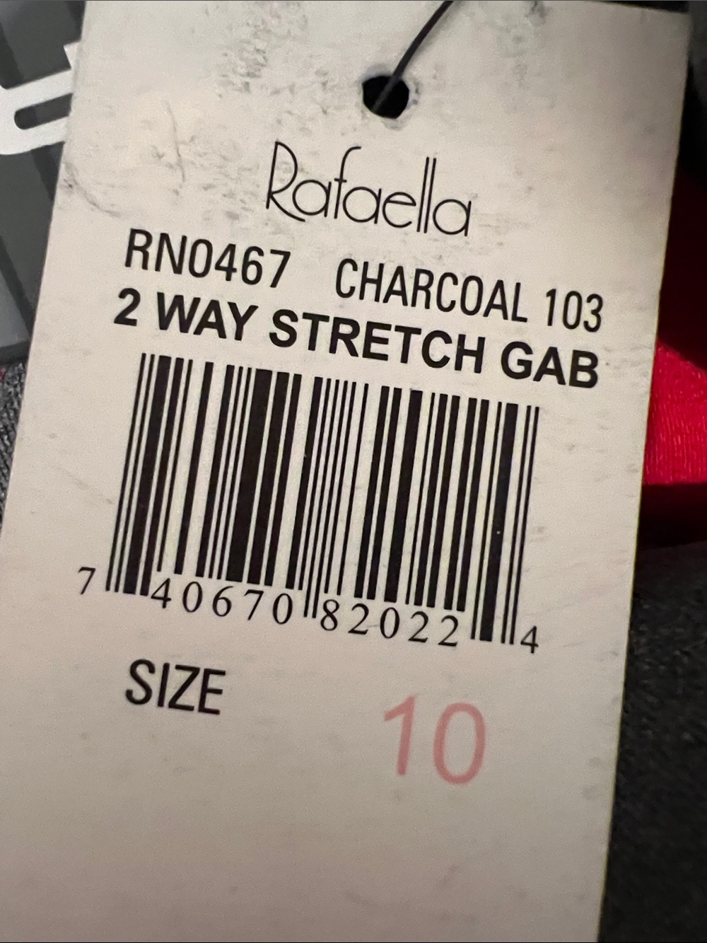 Rafaella Dark Gray Tailored Single-Button Blazer - Picture 16 of 16